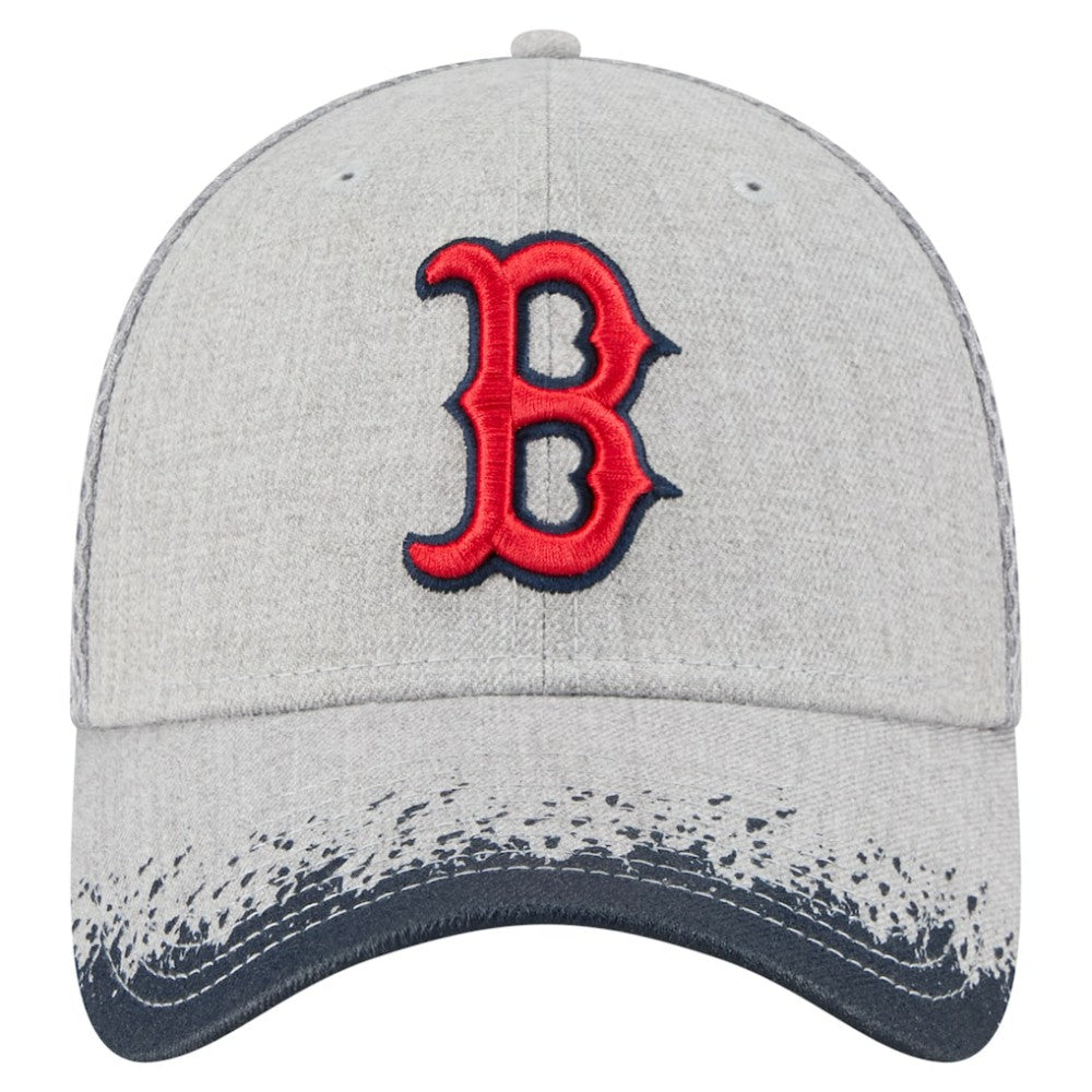 Boston Red Sox Visor Paint Splatter 39THIRTY Flex Hat Gray | New Era