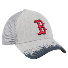 Boston Red Sox Visor Paint Splatter 39THIRTY Flex Hat Gray | New Era