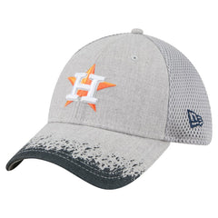Houston Astros Visor Paint Splatter 39THIRTY Flex Hat Gray | New Era