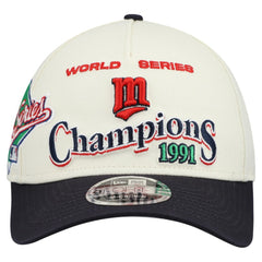 Minnesota Twins World Series 9FORTY M-Crown Adjustable Hat Cream/Navy | New Era
