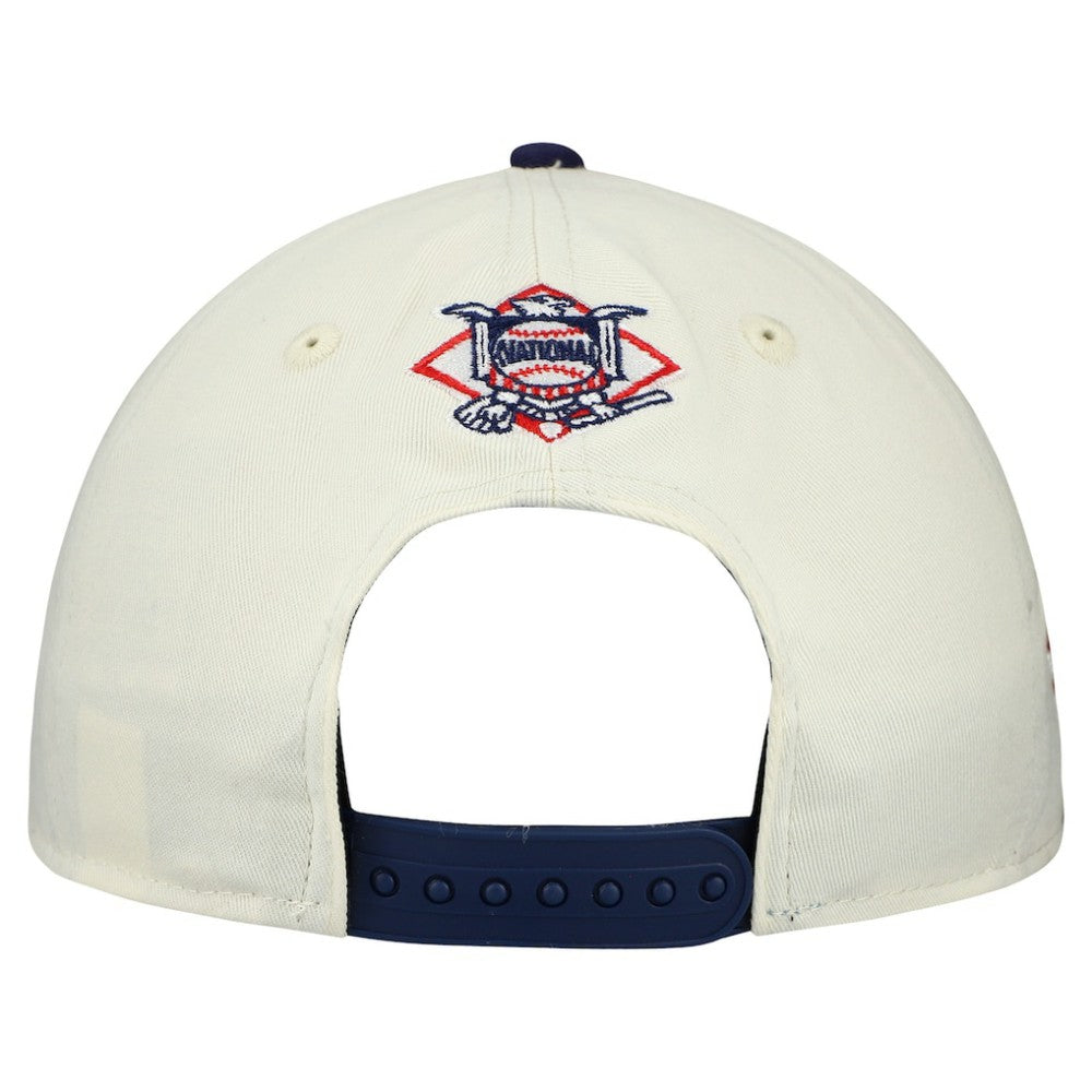 San Diego Padres World Series 9FORTY M-Crown A-Frame Adjustable Hat Cream/Navy | New Era