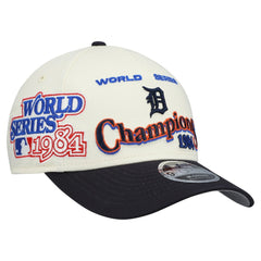 Detroit Tigers World Series 9FORTY M-Crown Adjustable Hat Cream/Navy | New Era