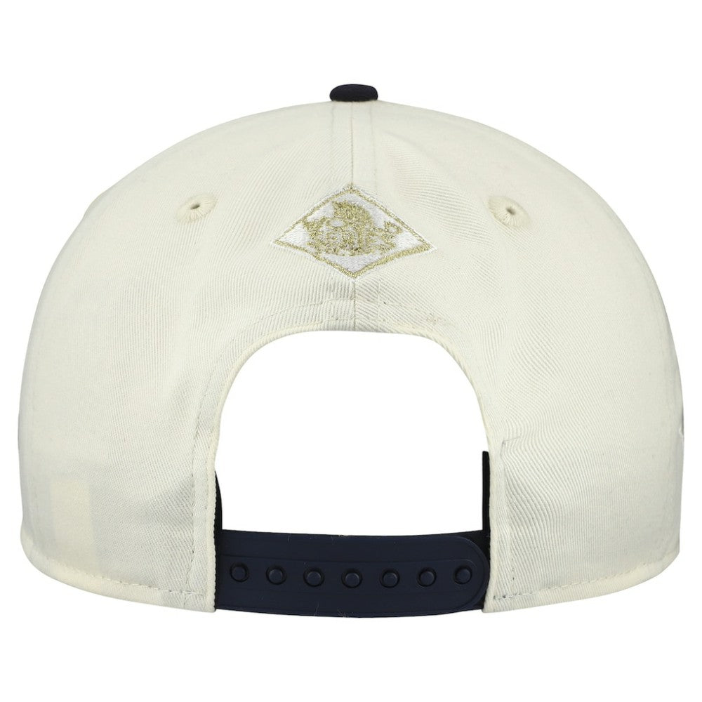 Houston Astros World Series 9FORTY M-Crown A-Frame Adjustable Hat Cream/Navy | New Era