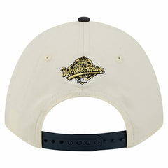 Atlanta Braves World Series 9FORTY M-Crown Adjustable Hat Cream/Navy | New Era