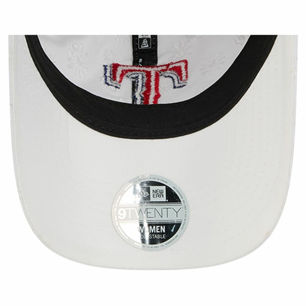 Texas Rangers Women's Floral Mesh 9TWENTY Adjustable Hat White | New Era