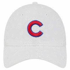 Chicago Cubs Women's Floral Mesh 9TWENTY Adjustable Hat White | New Era