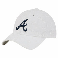 Atlanta Braves Women's Floral Mesh 9TWENTY Adjustable Hat White | New Era