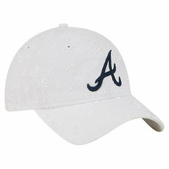 Atlanta Braves Women's Floral Mesh 9TWENTY Adjustable Hat White | New Era
