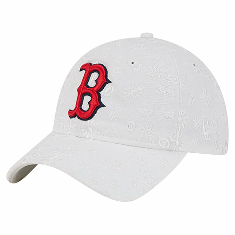 Boston Red Sox Women's Floral Mesh 9TWENTY Adjustable Hat White | New Era