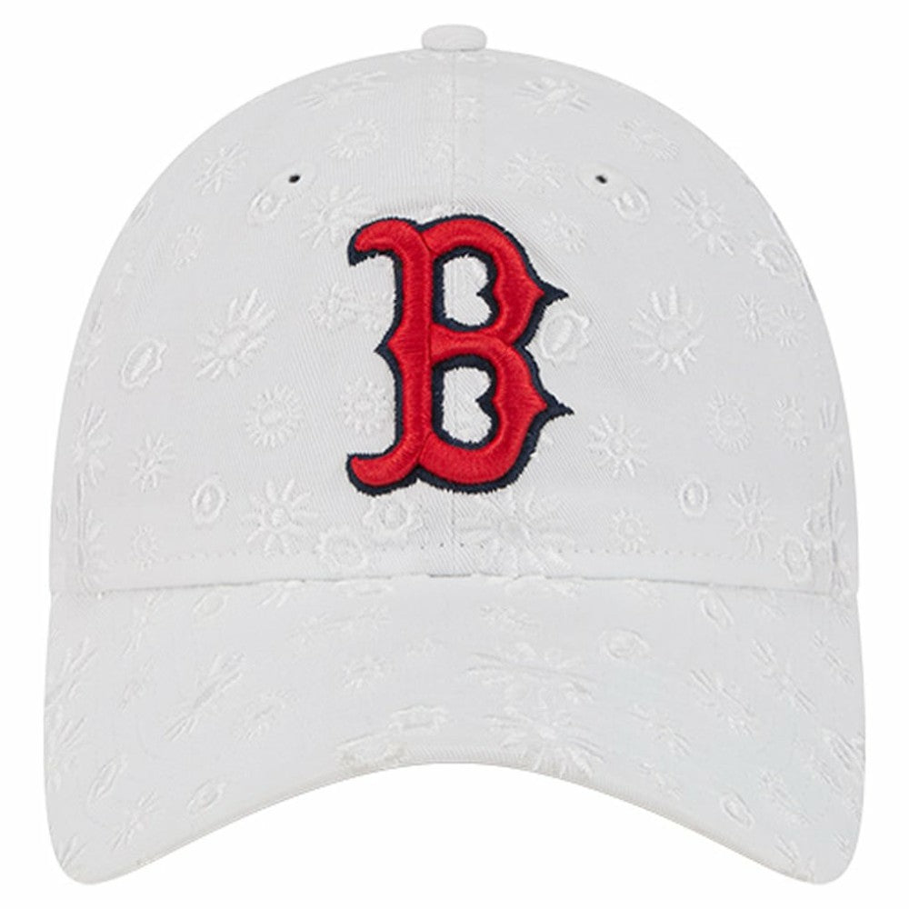 Boston Red Sox Women's Floral Mesh 9TWENTY Adjustable Hat White | New Era