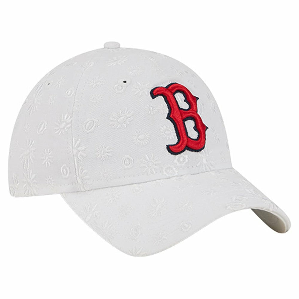 Boston Red Sox Women's Floral Mesh 9TWENTY Adjustable Hat White | New Era