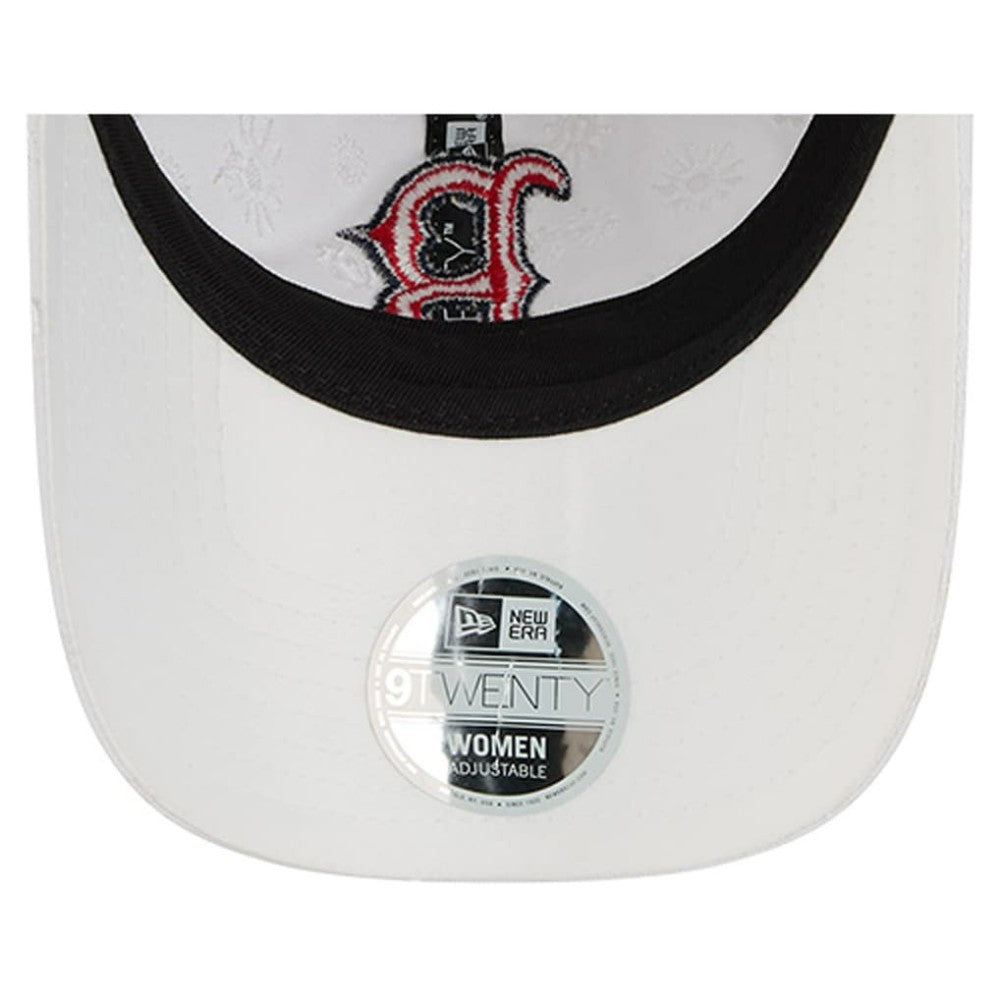 Boston Red Sox Women's Floral Mesh 9TWENTY Adjustable Hat White | New Era