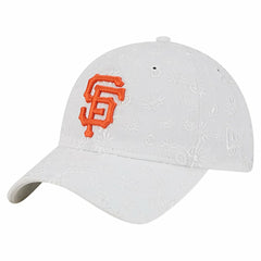 San Francisco Giants Women's Floral Mesh 9TWENTY Adjustable Hat White | New Era