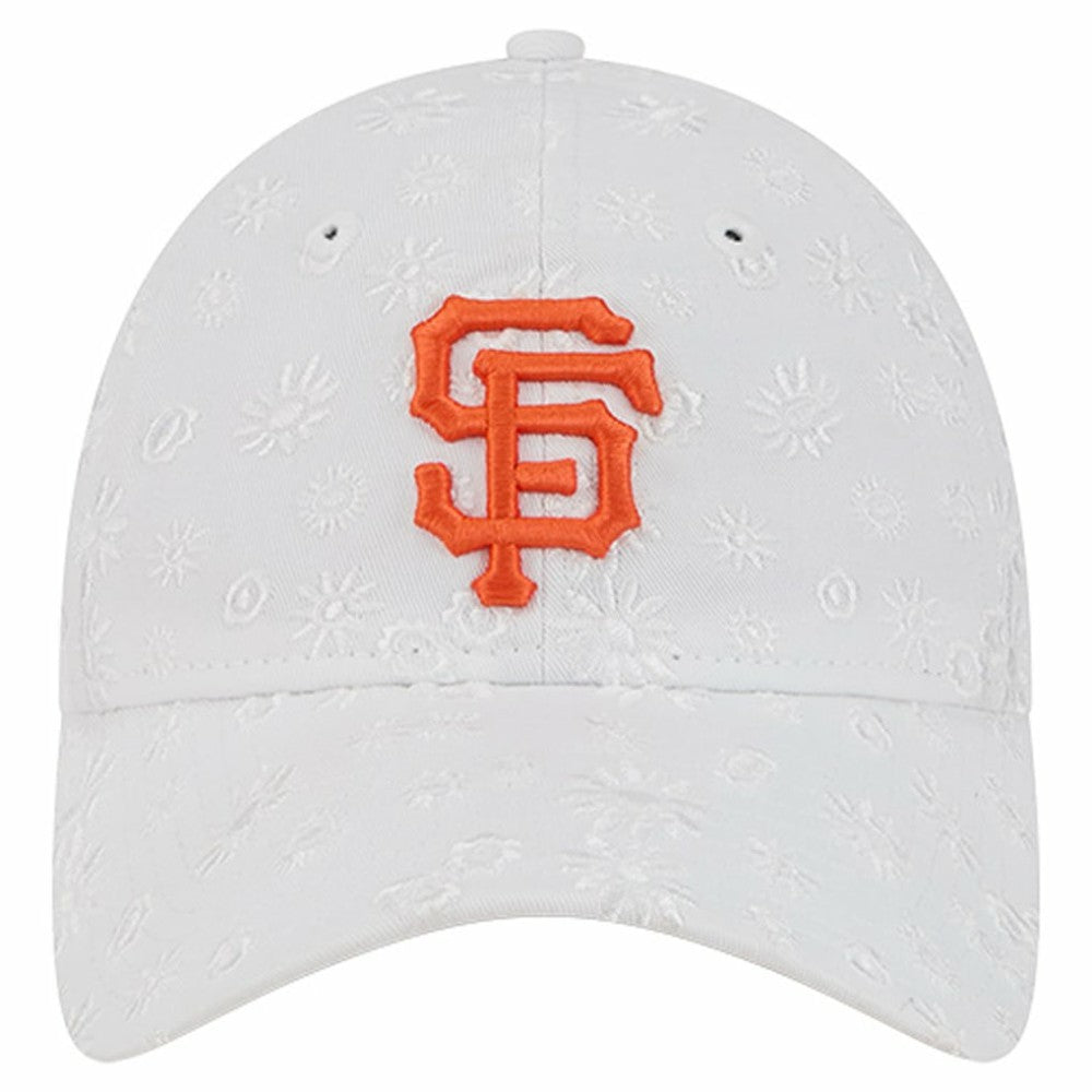 San Francisco Giants Women's Floral Mesh 9TWENTY Adjustable Hat White | New Era