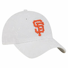 San Francisco Giants Women's Floral Mesh 9TWENTY Adjustable Hat White | New Era