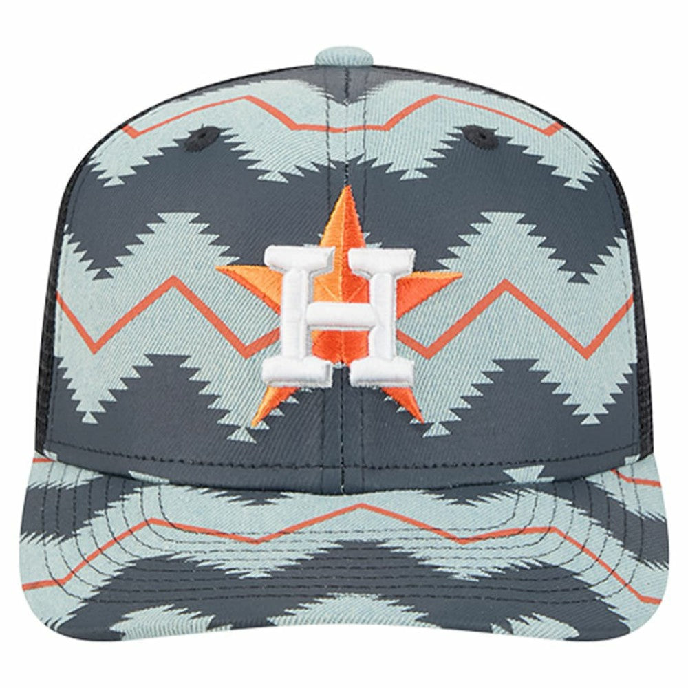 Houston Astros Aztec Denim 9SEVENTY Adjustable Hat Denim/Navy | New Era