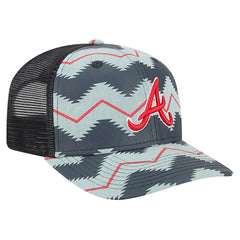 Atlanta Braves Aztec Denim 9SEVENTY Adjustable Hat Denim/Navy | New Era