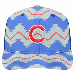Chicago Cubs Aztec Denim 9SEVENTY Adjustable Hat Denim/Royal | New Era