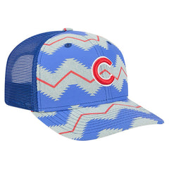 Chicago Cubs Aztec Denim 9SEVENTY Adjustable Hat Denim/Royal | New Era