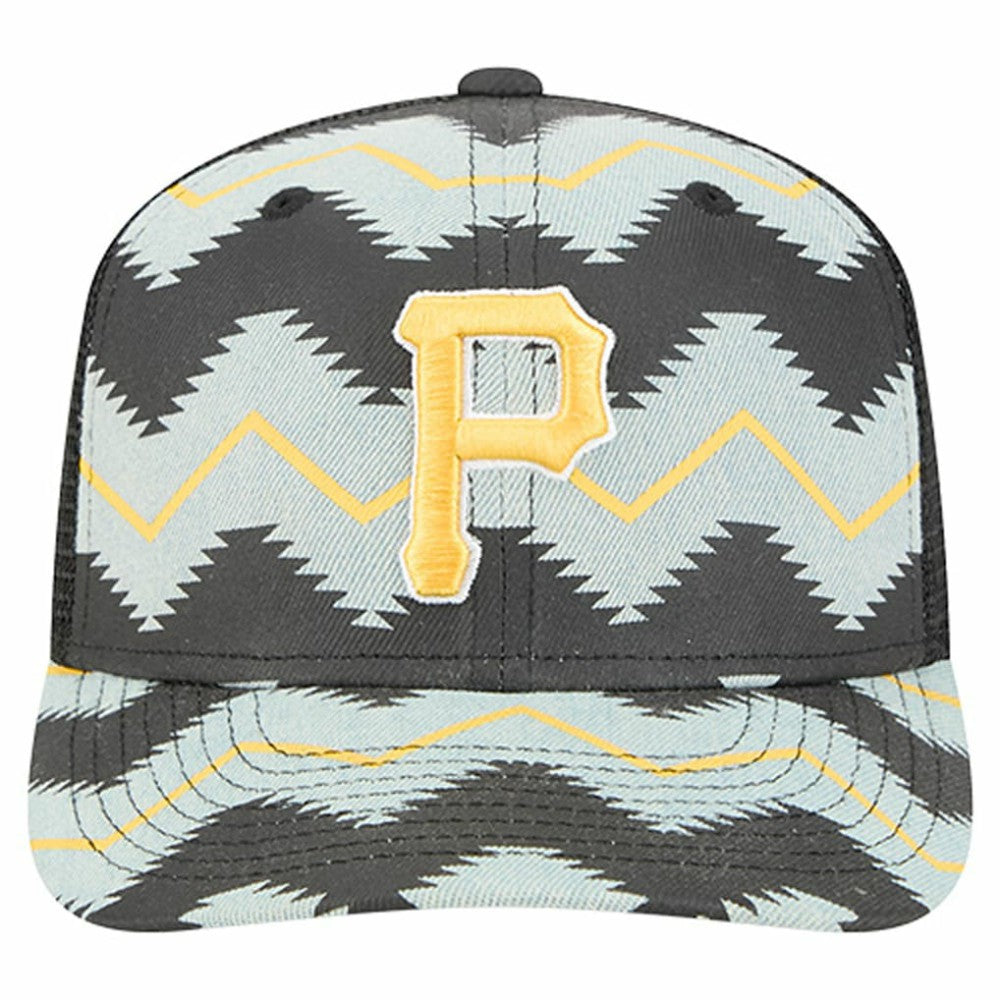 Pittsburgh Pirates Aztec Denim 9SEVENTY Adjustable Hat Denim/Black | New Era