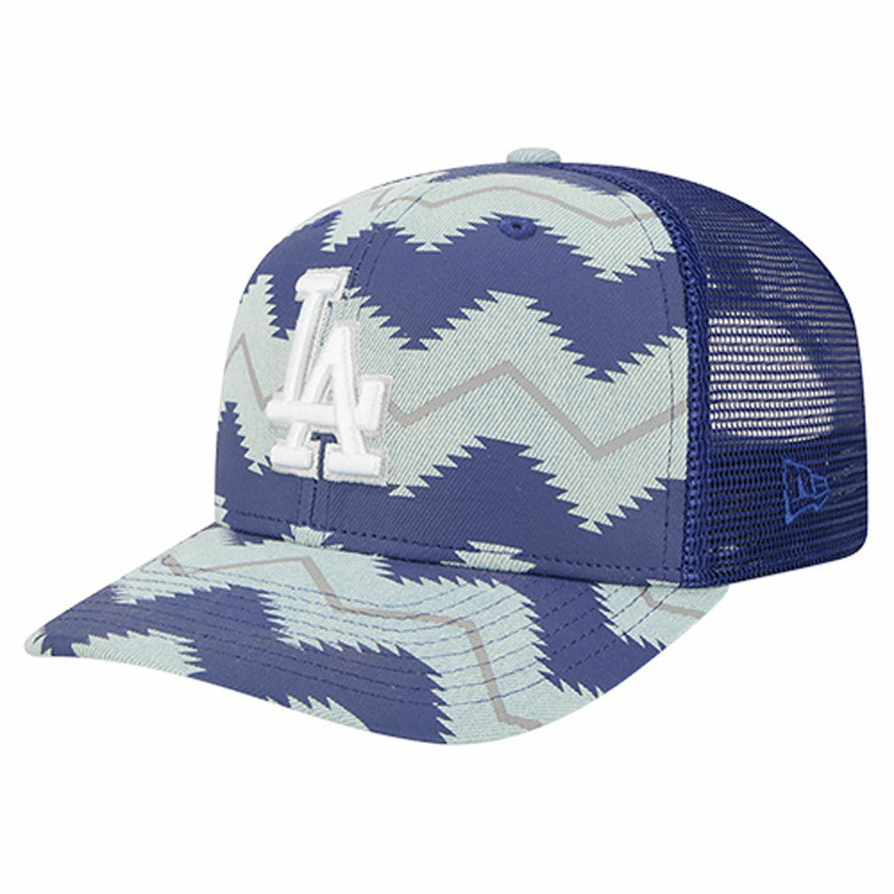 Los Angeles Dodgers Aztec Denim 9SEVENTY Adjustable Hat Denim/Royal | New Era