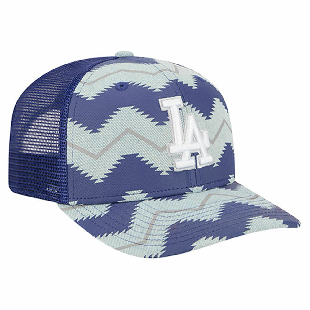 Los Angeles Dodgers Aztec Denim 9SEVENTY Adjustable Hat Denim/Royal | New Era
