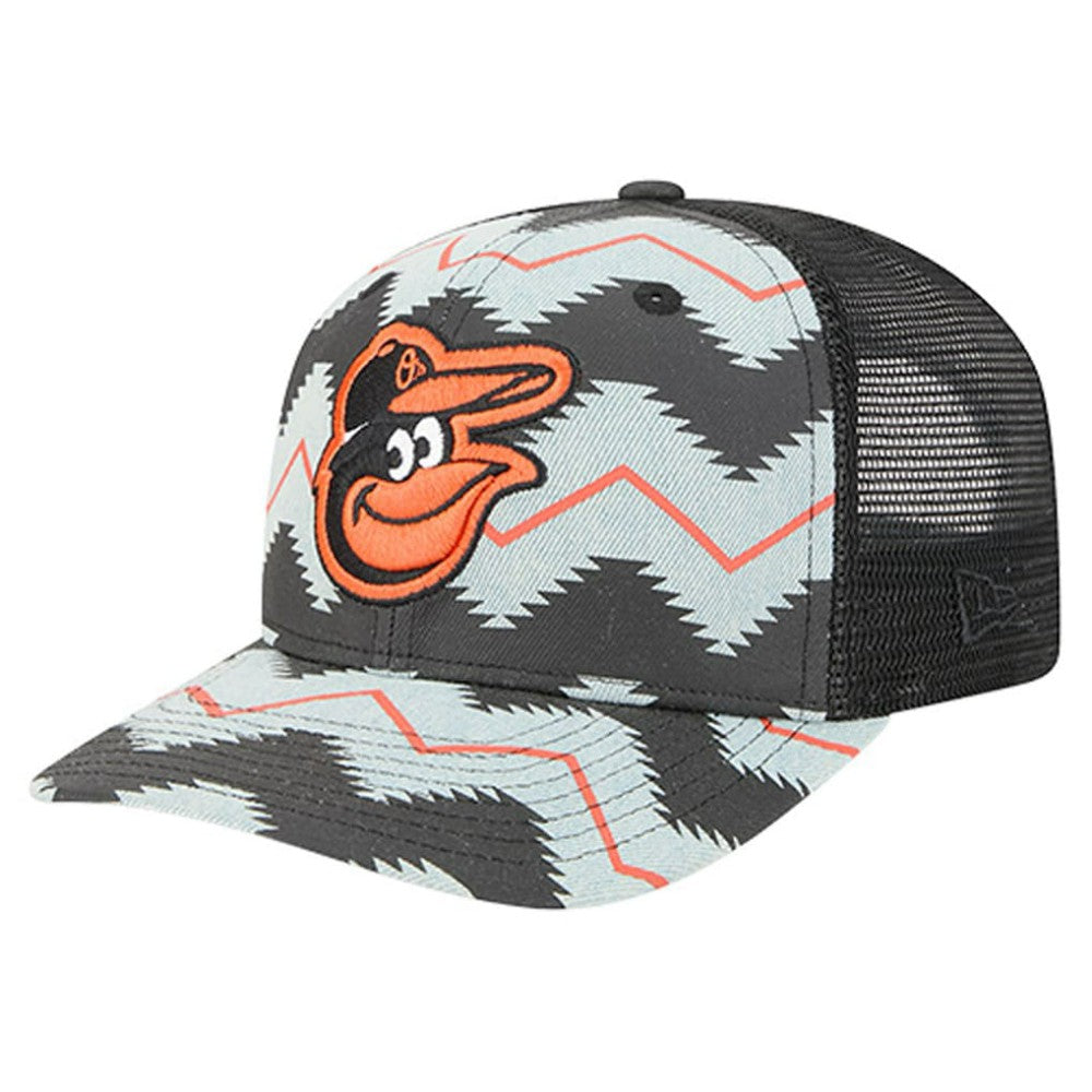 Baltimore Orioles Aztec Denim 9SEVENTY Adjustable Hat Denim/Black | New Era