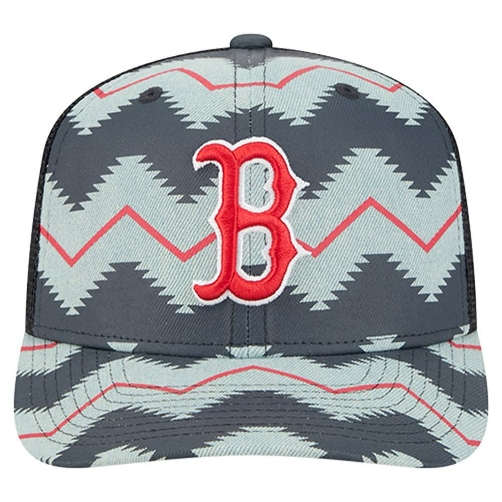 Boston Red Sox Aztec Denim 9SEVENTY Adjustable Hat Denim/Navy | New Era
