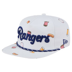 Texas Rangers Team Cheer Rope 19TWENTY Adjustable Hat White | New Era