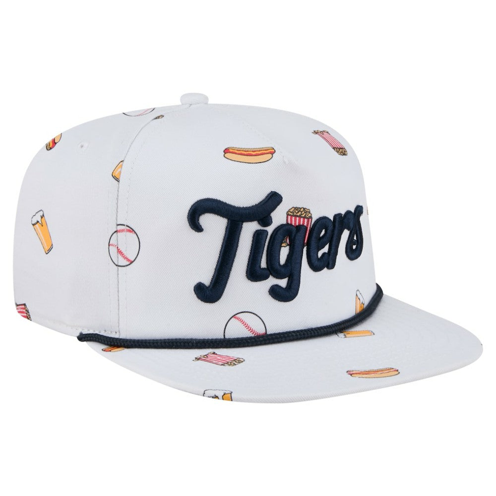 Detroit Tigers Team Cheer Rope 19TWENTY Adjustable Hat White | New Era