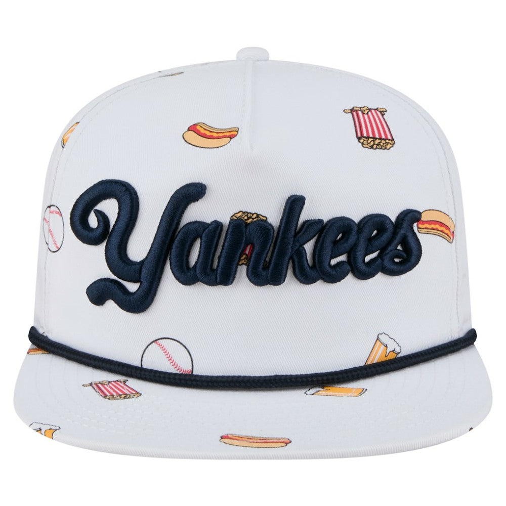 New York Yankees Team Cheer Rope 19TWENTY Adjustable Hat White | New Era