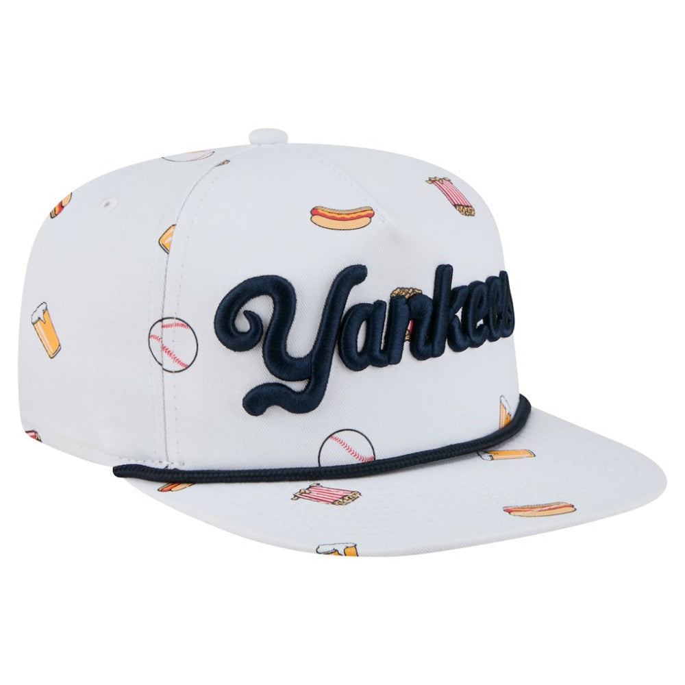 New York Yankees Team Cheer Rope 19TWENTY Adjustable Hat White | New Era