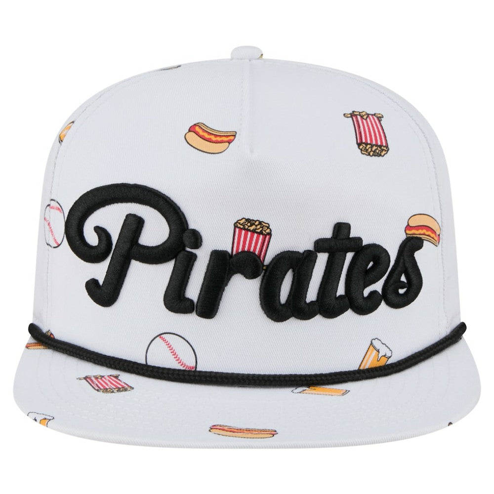 Pittsburgh Pirates Team Cheer Rope 19TWENTY Adjustable Hat White | New Era