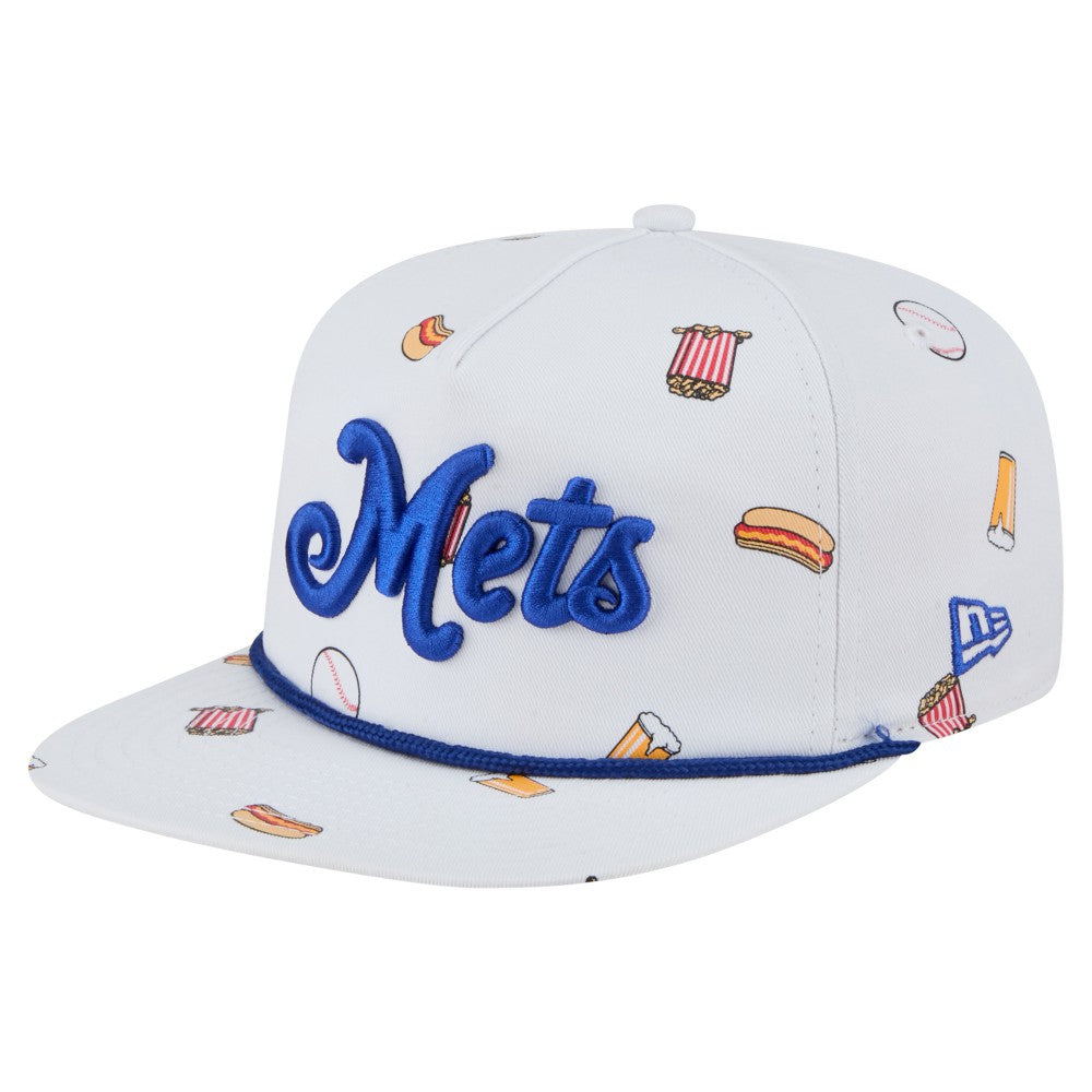 New York Mets Team Cheer Rope 19TWENTY Adjustable Hat White | New Era