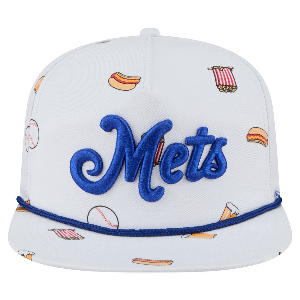 New York Mets Team Cheer Rope 19TWENTY Adjustable Hat White | New Era