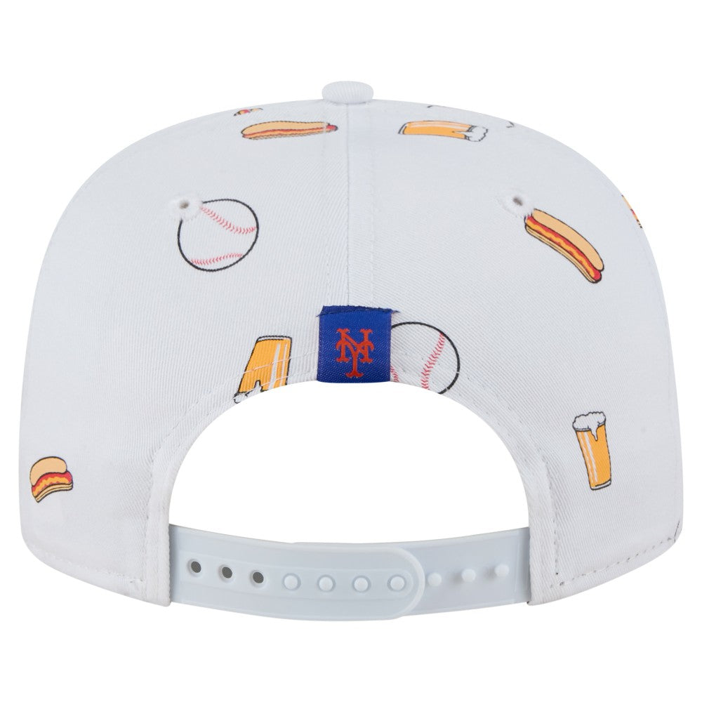 New York Mets Team Cheer Rope 19TWENTY Adjustable Hat White | New Era