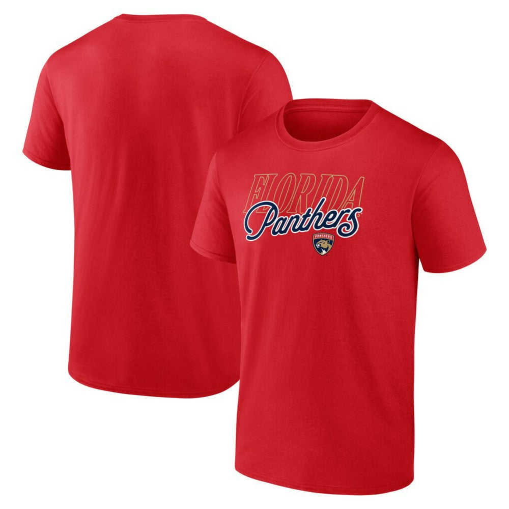 Florida Panthers Script T-Shirt Red