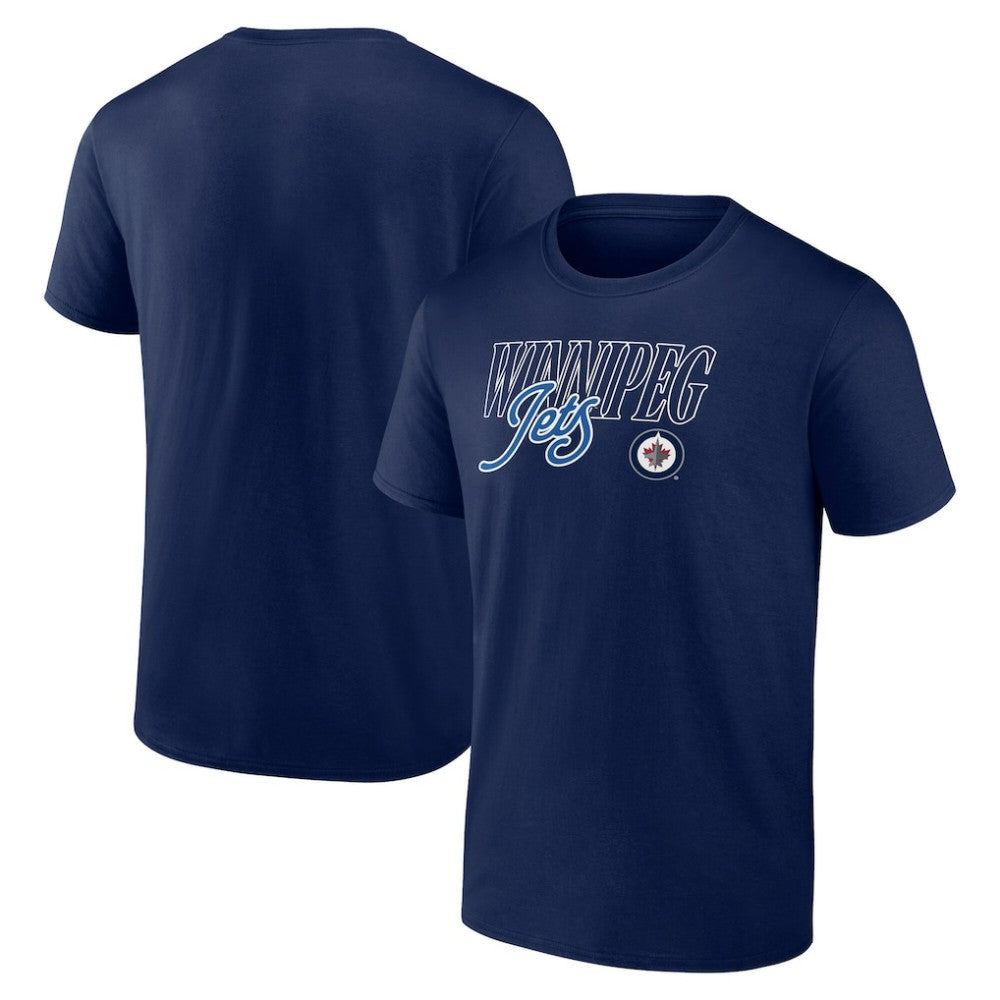 Winnipeg Jets Script T-Shirt Navy
