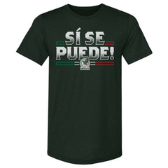 Mexico National Team 500 Level Si Se Puede Premium Tri-Blend T-Shirt Forest Green