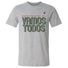 Mexico National Team 500 Level Vamos Todos Inline Bold Cotton T-Shirt Heather Gray