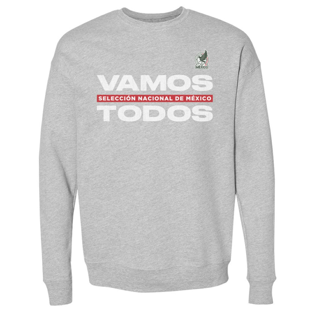 Mexico National Team 500 Level Vamos Todos Crewneck Sweatshirt Heather Gray