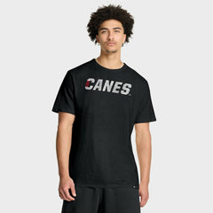 Carolina Hurricanes Fanatics Play Distressed Wordmark Stadium Slub T-Shirt Black