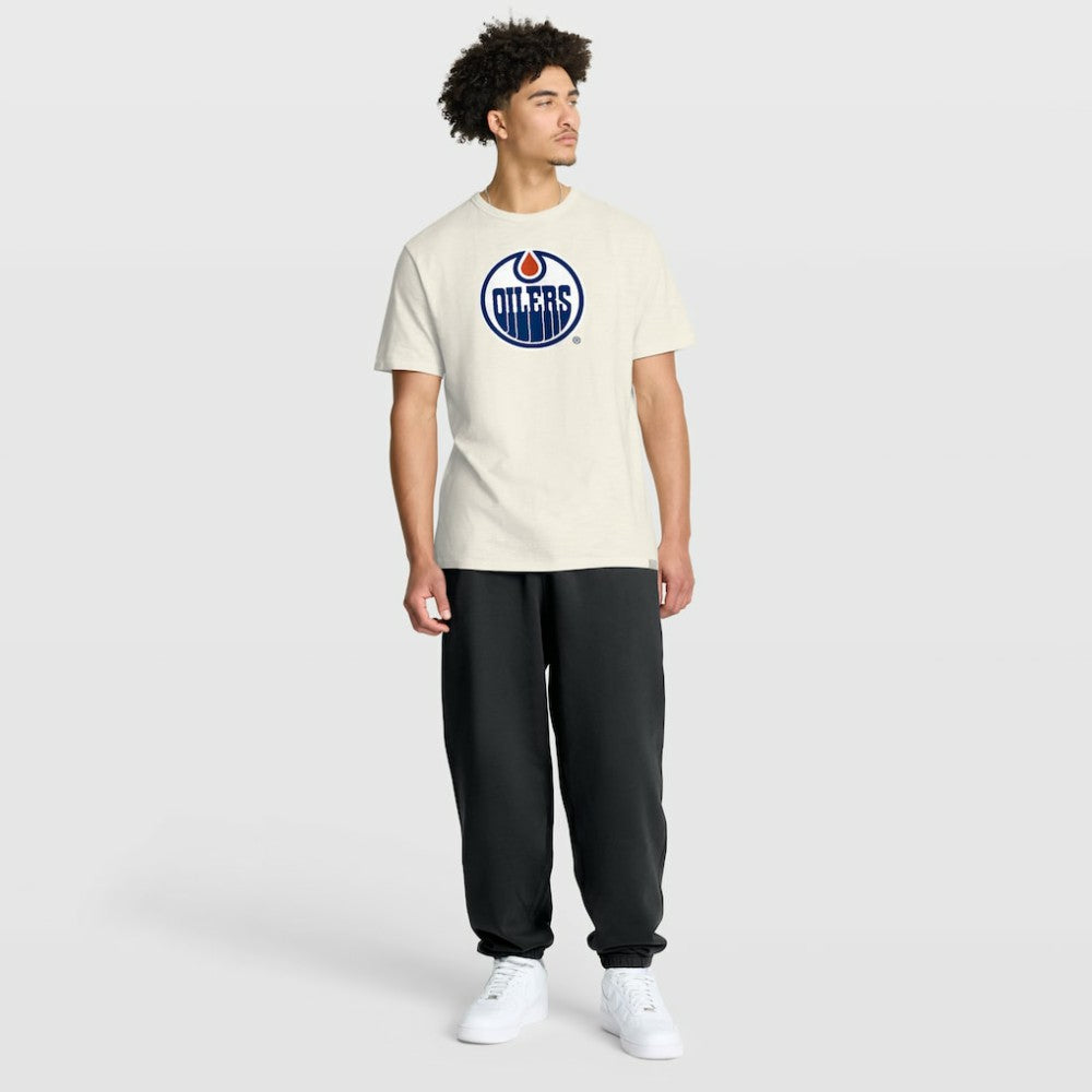 Edmonton Oilers Fanatics Stadium Slub T-Shirt Cream