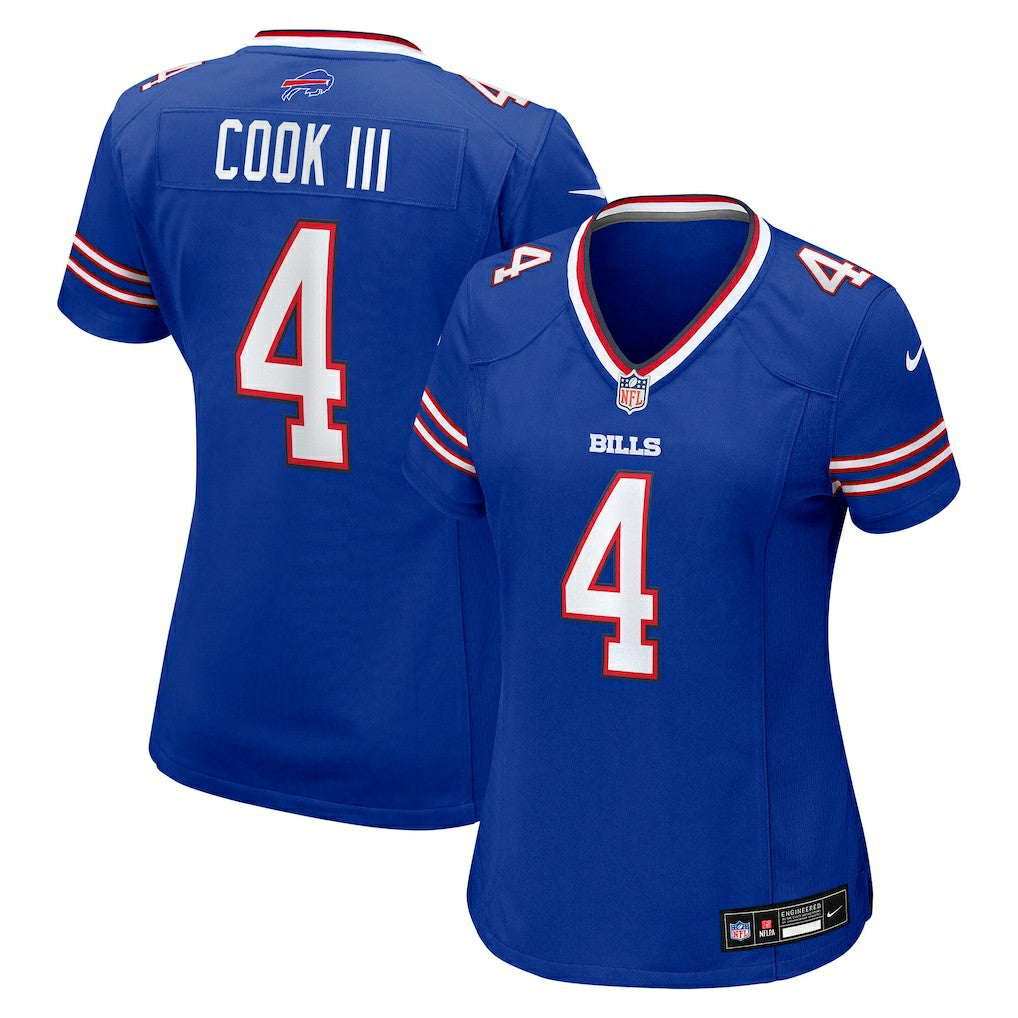 James Cook III Buffalo Bills Women's Team Game Jersey - Royal