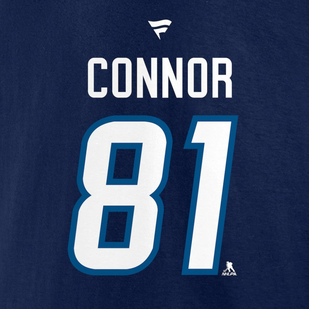 Kyle Connor Winnipeg Jets Fanatics Authentic Stack Name & Number T-Shirt Navy