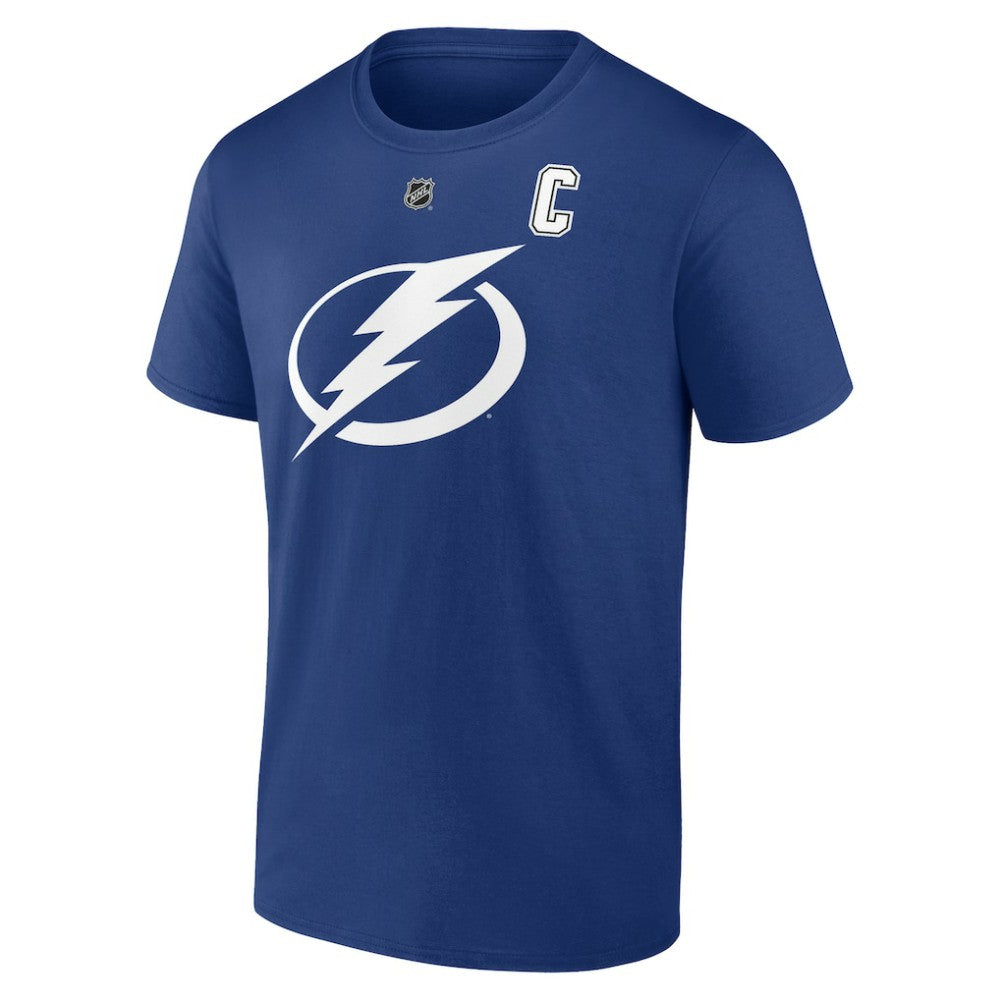 Victor Hedman Tampa Bay Lightning Fanatics Authentic Stack Name & Number T-Shirt Blue
