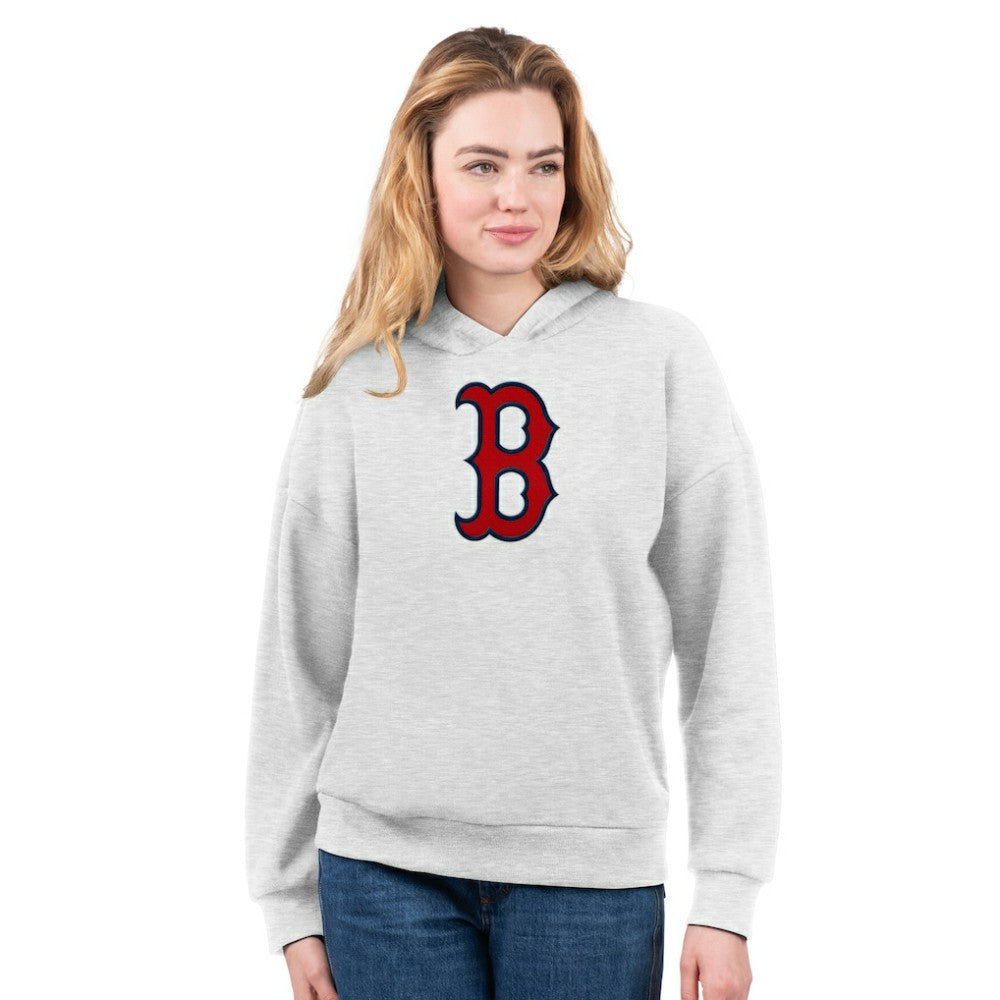 Boston Red Sox G-III 4Her by Carl Banks Women's T-Shirt and Hoodie Combo Pack Navy/Bright Heather Ceramic