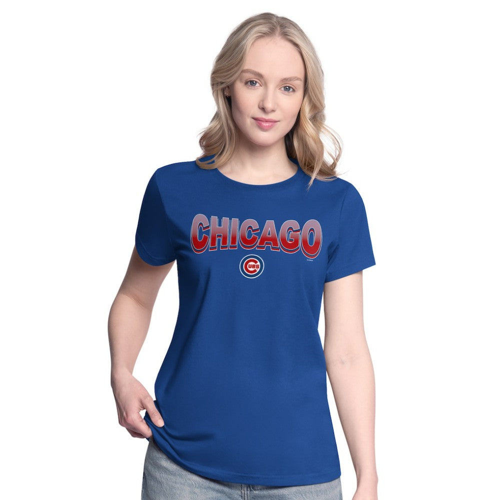 Chicago Cubs G-III 4Her by Carl Banks Women's T-Shirt and Hoodie Combo Pack Royal/Bright Heather Ceramic