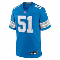 Roy Lopez Detroit Lions Team Game Jersey - Blue