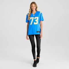 Mekhi Becton Los Angeles Chargers Women's Team Game Jersey - Powder Blue